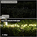 Pikkukuva 4 / 5: Aurinkopuutarhavalot 2 kpl, 10 LED-aurinkovaloa, aurinkovalot ulkokäyttöön vedenpitävät, aurinkovalot, tulikärpäspuutarhavalot