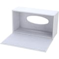 Miniatyrbild 5 av 8: Rektangulär PU-läder ansiktsvävnadslåda Vävnadshållare för hemmakontor, bildekoration Plain White