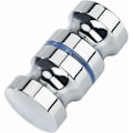 Miniatyrbilde 1 av 4: Dusjknapp i aluminiumlegering, runde dørhåndtak for baderomsglassdør, skyvedør