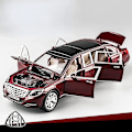 Pikkukuva 1 / 5: 1/24 Maybach S600 Alloy Auto Malli Leikkiauto Korkea Simulaatio Valettu Metalli Leikkikalut Mallit Ajoneuvot Pojille Lasten Kokoelma Lahja Autot Red