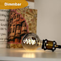 Miniatyrbild 3 av 5: Vinterkampanj, e27, E27 4w LED-lampa, retro glödtrådslampa, idealisk för nostalgisk och retrobelysning, varmvit, G80 Lx03