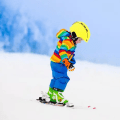 Miniatyrbilde 4 av 5: Vinterhansker for barn, snøtette, vanntette og isolerte utendørs snowboardhansker M-L Orange