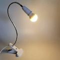 Miniatyrbillede 5 af 5: E27 Klemmelampe med Svanehals og Afbryder, Bordlampe, Skrivebordslampe, Lampekrop