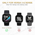Miniatyrbilde 4 av 5: 2 pakker ladekabel kompatibel med Fitbit Sense/fitbit Versa 3(1m/3.3ft) Versa3 100cm