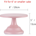 Miniatyrbillede 2 af 5: Pink Kage Stativ Bryllup Dessert Cupcake 22cm Rundt Kage Stativ til Eftermiddagste Fødselsdagsfest Bryllupsdag Baby Shower, Julekageholder