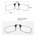 Miniatyrbilde 5 av 5: Komfortabel nøkkelring Mini Neseklype Lese Briller + Etui Thinoptics Styl Styrke 3.5