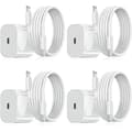 3-pack - iPhone laddare - Snabbladdare - Adapter + 2m kabel 20W USB-C Vit 3-pack iPhone (NT) 3-Pack USB-C 3-Pack USB-C