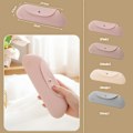 Miniatyrbillede 8 af 8: Silikonebørsteopbevaring Magnetisk Snap Lock Børsteholder Makeup Børsteopbevaring Kosmetisk Opbevaringspose Kosmetisk Børsteopbevaring Rejse Pink