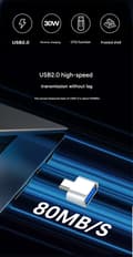 Pikkukuva 4 / 6: Matkapuhelimen USB-muistitikku usb2.0 OTG-sovitin - usb2.0 - type-c -sovitin - Android-muunnin Type-C interface Balck Long