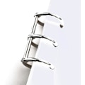 Miniatyrbillede 5 af 5: 12 stk. sølvfarvede bogringe, 3 hullers metal løsbladssamlerringe, ring snap split hængslet