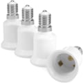 Miniatyrbild 1 av 5: 4x Sockeladapter - E14 till E27 Sockelkonverter