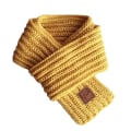 Miniatyrbild 1 av 5: Barn Vinterhalsduk Tjock Enfärgad Stickad Mjuk Hög Elasticitet Håll Varm Pojkar Och Flickor Lätt Halsduk För Dagligt Bruk One Size Yellow