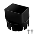 Pikkukuva 1 / 5: Ruuveilla varustettu syöksytorven adapteri sadevesikouru PVC-viemäriputken liitos 3 tai 4 Black 4x3inch