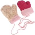 Miniatyrbilde 6 av 7: Toddler Magic Stretch Mittens Tykke Plysjforet, Vinter Baby Boys Girls Strikkede Hansker Varme Fluffy Full Finger Hansker Kaldt Vær Ski Hansker