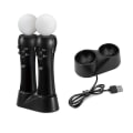 Miniatyrbillede 1 af 6: Spilkontrol Oplader Kompatibel Med Ps4 Vr Move Bevægelsescontroller Playstation Play Station Ps 4 Opladningsdock Docking Opladningsstøtte (Kun Oplader)
