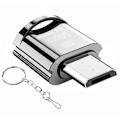 Pikkukuva 1 / 5: Type-C/Micro USB/Lightning mini-matkapuhelinkortinlukija, nopea TF-kortti OTG-kortinlukija Micro USB Silver