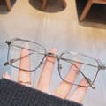 Överdimensionerade glasögon med anti-blått ljus TRANSPARENT Transparent Transparent Transparent