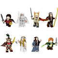 Pikkukuva 1 / 4: 8 kpl Sormusten Herran Hahmojen Rakennuspalikoita Leikkisetit Keräily 1.77 tuumaa Arwen Boromir Haltiat Aragorn Minifiguurit Rakennussarjat