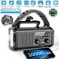 Miniatyrbilde 1 av 5: Nødradio, solcelledrevet radio, sveiveradio, USB Type-C lader dynamo radio