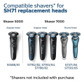 Miniatyrbillede 2 af 4: 1/3 stk. Sh71 udskiftningsbladhoved til Philips Norelco Shaver Series 7000 og vinkelformede Series 5000 3Pcs