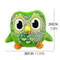Miniatyrbillede 2 af 5: 30cm Duolingo Plushie Duo 10 års jubilæum grøn ugle gave til børn dukke plys legetøj 20cm