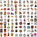 Pikkukuva 4 / 5: 100 kappaletta One Piece -tarroja