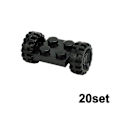 Pikkukuva 1 / 4: 48 kpl Moc Tiilet Kaupunki Pyöräsarja Tekniset Osat Luovat Rakennuspalikat Auto Kuorma-auto Ajoneuvon Pyörät Rengas Akseli Tarvikkeet Lelut Lapsille 20set2x2