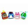 Miniatyrbillede 4 af 5: Rion 6 i 1 koreansk animationstegnefilm Robocar Poli Transformation Robot Bil Legetøjssæt 83168-9