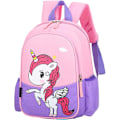 Pikkukuva 1 / 6: Lasten taapero esikoulu matkareppu päiväkoti Cool Cute Cartoon reppu reppu Yksisarvinen Violetti reppu Kirjakassi tytöille pojille vauva Unicorn Purple