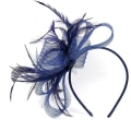 Miniatyrbilde 1 av 4: Kvinners Fascinator Hat Blomster Bryllup Fascinator Hodebånd Fjær Flapper Brud Hodeplagg Hodeplagg Pillbox Hat Bowler Mini Topp Hat