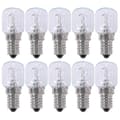 10x E14 Høytemperatur Lyspære 500 Grader 25w Halogen Boble Lyspære_Super Gave