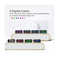 Miniatyrbillede 2 af 4: Rgb Digital Alarm Clock Radio, Dobbelt Alarm Med Ugedag/weekend Tilstand, Snooze, Fm Radio Sleep Timer,