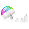 Miniatyrbilde 2 av 5: Mini Diskokule Lys Usb, Diskokule Led Party Lampe, Stemmestyrt, Diskotek Party Lys, Musikkstyrt Diskotek Lyseffekter, Diskotek Lys For Barn