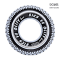 Miniatyrbild 1 av 4: Uppblåsbar Badring Donut Gummi Ring Flyt Däck Strand Pool Leksak för Barn och Vuxna 90# with handle