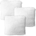 Miniatyrbillede 1 af 6: 3 stk. bløde kunstige pels pudebetræk hjem dekorative firkantede fluffy pudebetræk pudebetræk pudebetræk til stue sofa soveværelse (43 x 43 cm)