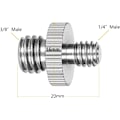 Miniatyrbild 6 av 8: 1/4 skruvar 22PCS ChromLives kameraskruvadapter 1/4 till 1/4 skruv 1/4 till 3/8 stativskruvadapter omvandlare mässingskruvadapter tappskruvfästesats