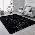 Miniatyrbillede 1 af 5: Super blød vinter varm tyk tæpper til stue plys tæppe børn soveværelse fluffy gulv hjem indretning shaggy måtte fløjl tæppe 40X60cm Black