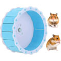 Miniatyrbilde 4 av 5: Hamsterhjul i tre, fargerikt løpehjul for kjæledyr