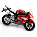 Pikkukuva 2 / 5: 1:18 mittakaavan Yamaha R6 -seos skootteri urheilupyörä pienoismallit painevalut lapset lelu moottoripyörä kilpa-malli replikat kerätä lahja pojille Red