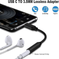Pikkukuva 3 / 5: Usb-C-3,5 mm:n naaraspuhelinliitinsovitin, Usb-C-Aux-ääniliitinsovitin, yhteensopiva Pixel 4 3 2 Xl:n, Samsung Galaxy S21 S20 Ultra S:n kanssa