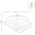 Miniatyrbild 5 av 7: 5 Mesh Pop-Up Matkåp för Kök, Picknick, Camping - Insekts- och Flugsäker Fint Mesh-Skärmöverdrag Hopvikbara Tält, Nätmatöverdrag Pop Up Tallriksöverdrag