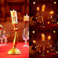 Miniatyrbilde 5 av 5: Klokke Lys Skjønnheten og Udyret Lysestake Lumiere LED Lysestake For Bryllupsbord, Julefest, Hjemmedekorasjon
