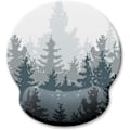 Miniatyrbild 1 av 5: Ergonomisk musmatta med handledsstöd, Forest Memory Foam handledsstöd musmattor, smärtlindrande musmatta för spelarbete Män Kvinnor