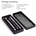 Miniatyrbillede 4 af 4: Magnetisk Fidget Pen, Magnet Fidgi Pen, Jiki Crush Metric Pen Crinkle, Crushmetric Switch Strato Pens, Multifunktionel Deformerbar Magnet Skrivelegetøj Pe Rainbow