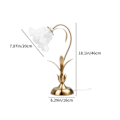 Miniatyrbillede 3 af 5: Blomster Bordlampe Læselampe Sengelampe Vintage Blomster Natlampe Sengelampe Dekoration Stue Soveværelse Rum Belysning Bordlampe Hjem Dekoration GD