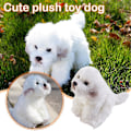 Pikkukuva 5 / 5: Bichon Frise Pehmolelu Koiranpentu Täytetty Eläin Koira Söpö Simulaatio Lemmikit Pörröinen