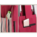 Miniatyrbilde 5 av 5: Handlevesker, bærbare sammenleggbare reservevesker, vanntett 40l Oxford Canvas Handleveske Reservevognvesker, Gjenbrukbar reserveveske, 32 * 20 * 56 cm (rød