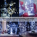 Miniatyrbillede 3 af 7: Flaske Lys, 2M 20 LED Prop Lys til Flasker, Fe Lys Batteridrevet, 6stk LED Flaske Lys til Jul DIY Bord Midtpunkter Dekoration Cool White