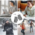 Miniatyrbillede 3 af 4: Usb-opvarmede handsker til mænd og kvinder, strikkede luffer