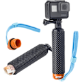 Miniatyrbild 1 av 6: Flytande handtagsgreppsfäste med handledsrem för Action Cam GoPro Hero12 Hero11 Hero10/11 Mini 10 Max 9 Akaso Apexcam Float, Vattentät intern förvaring Orange